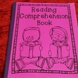 Kids Reading Comprehension Book - Pink Cover